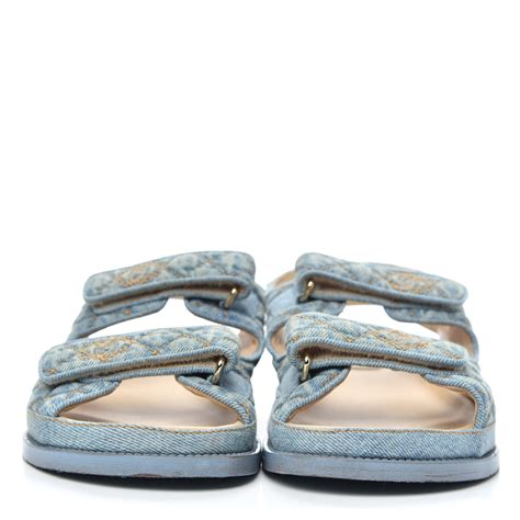 chanel denim sandal|sandales chanel.